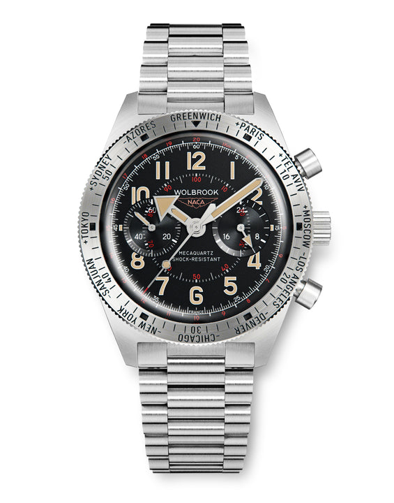 Skindiver WTD Chrono-Mecaquartz - Telemeter & Decimeter Vintage Chronograph - NACA Edition