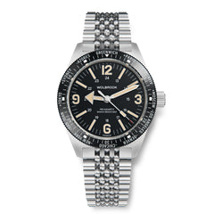 Skindiver WT Mecaquartz Watch - Vintage & Black PVD Bezel
