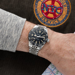 Skindiver WT Mecaquartz Watch - Vintage & Black PVD Bezel