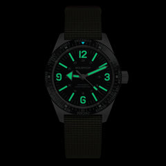 Skindiver WT Mecaquartz Watch - Vintage & Black PVD Bezel
