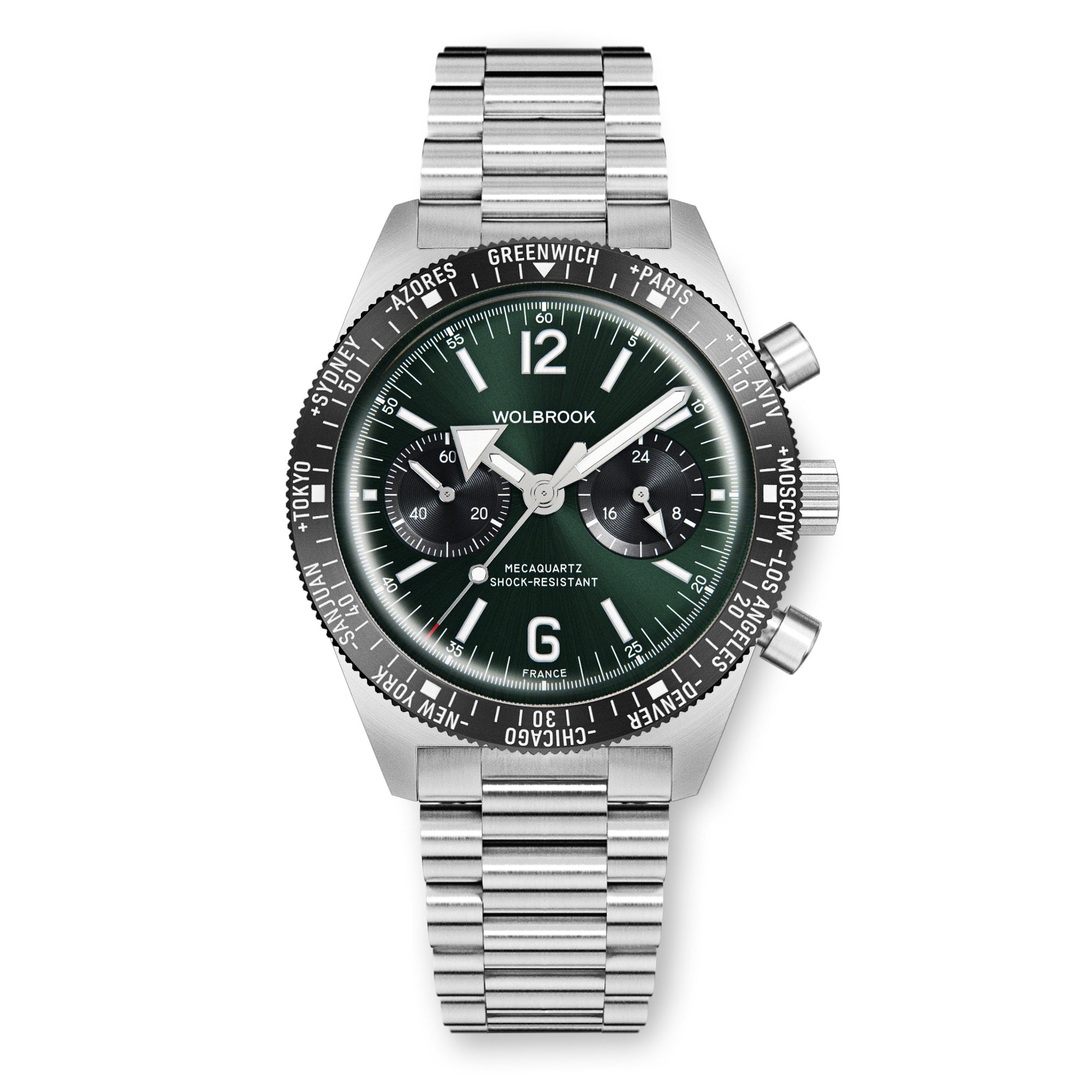 Skindiver WT Chrono-Mecaquartz Green Chronograph