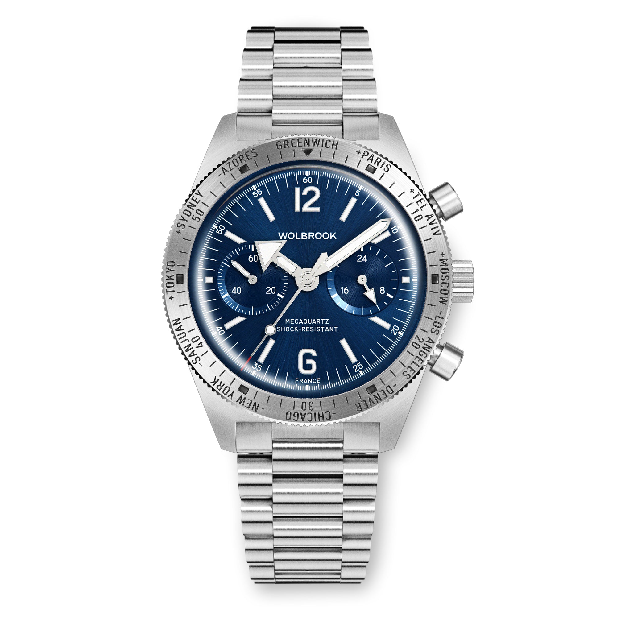 Skindiver WT Chrono-Mecaquartz Blue Chronograph