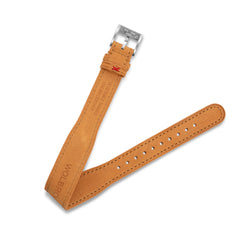 One-Piece Camel Tapered Leather Band & Steel Buckle - Wolbrook Watches