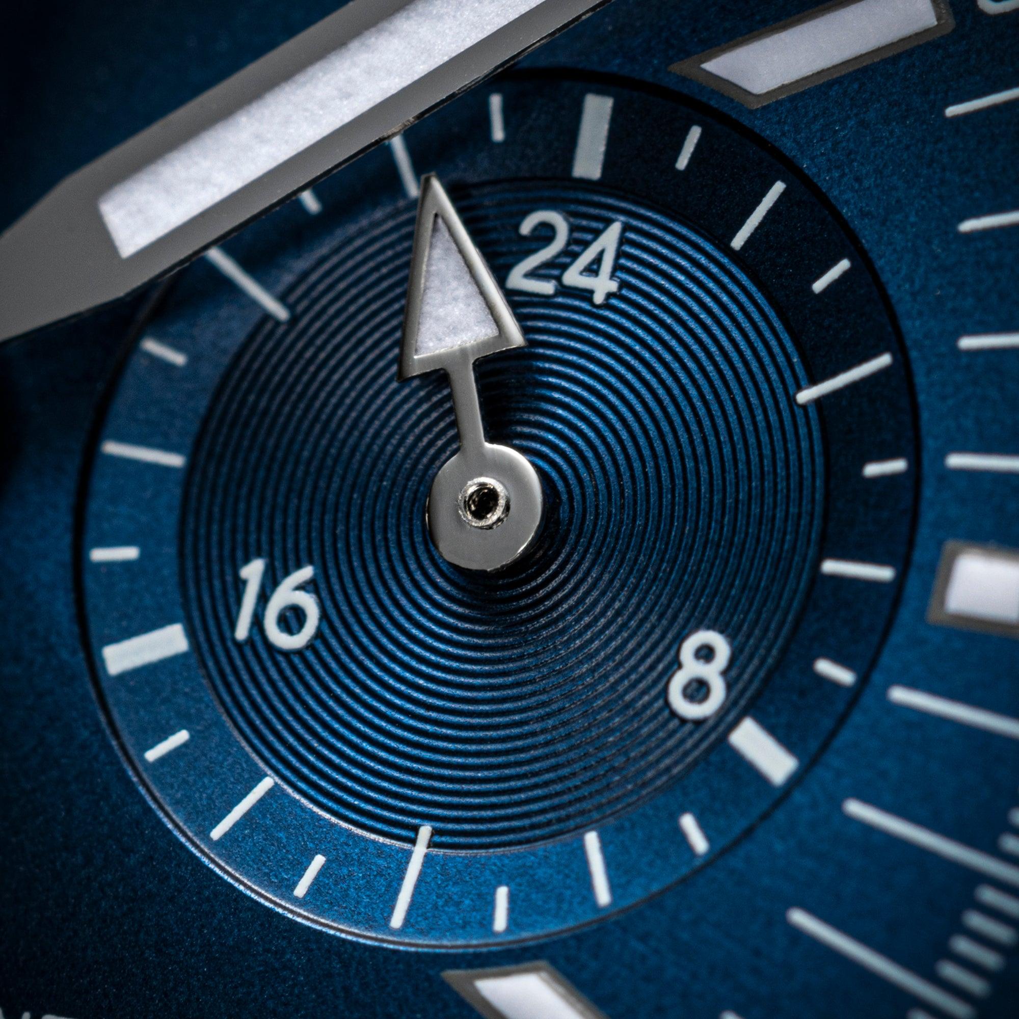Skindiver WT Chrono-Mecaquartz Blue Chronograph - Wolbrook Watches