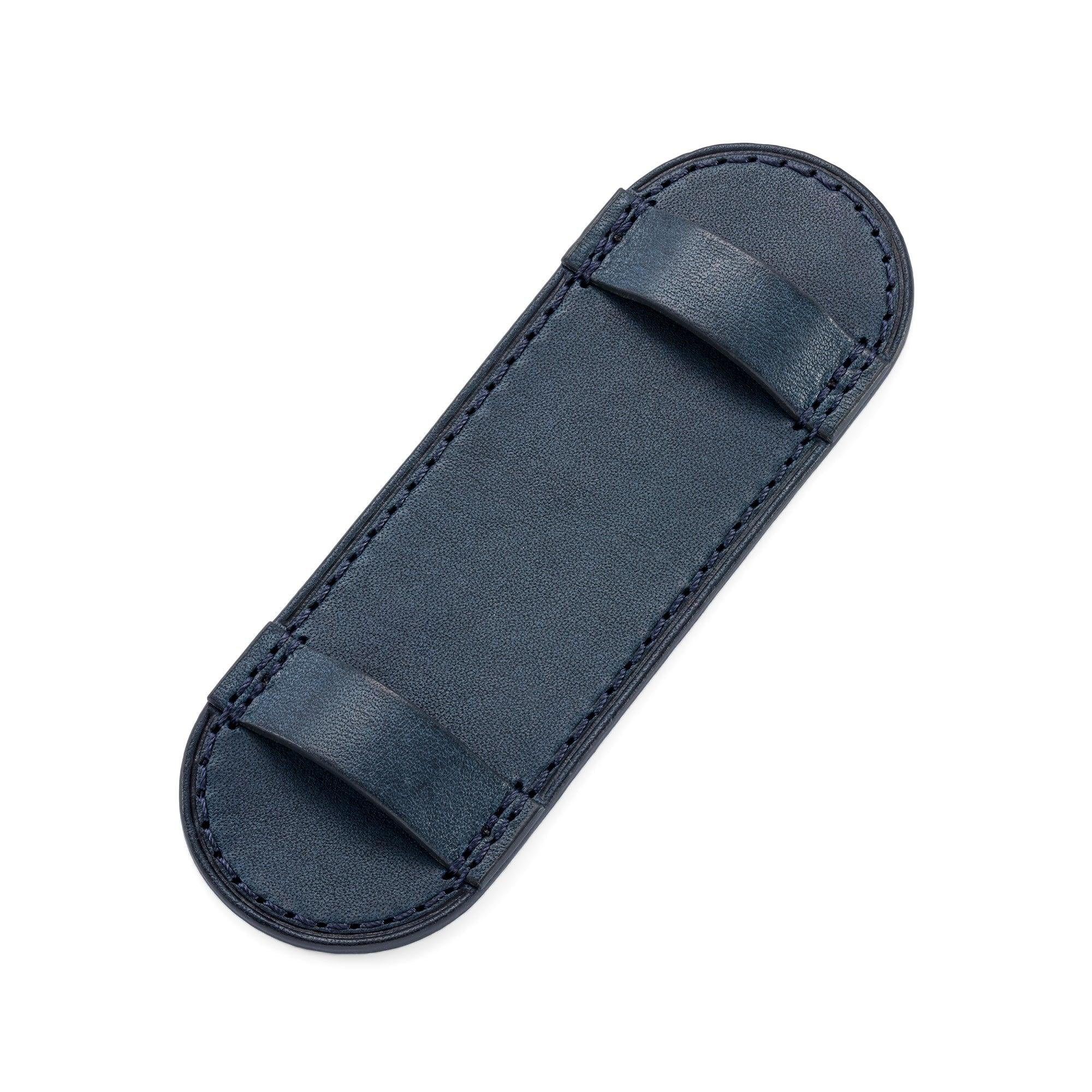 Blue Leather Pilot Plate for Bund Strap - Wolbrook Watches