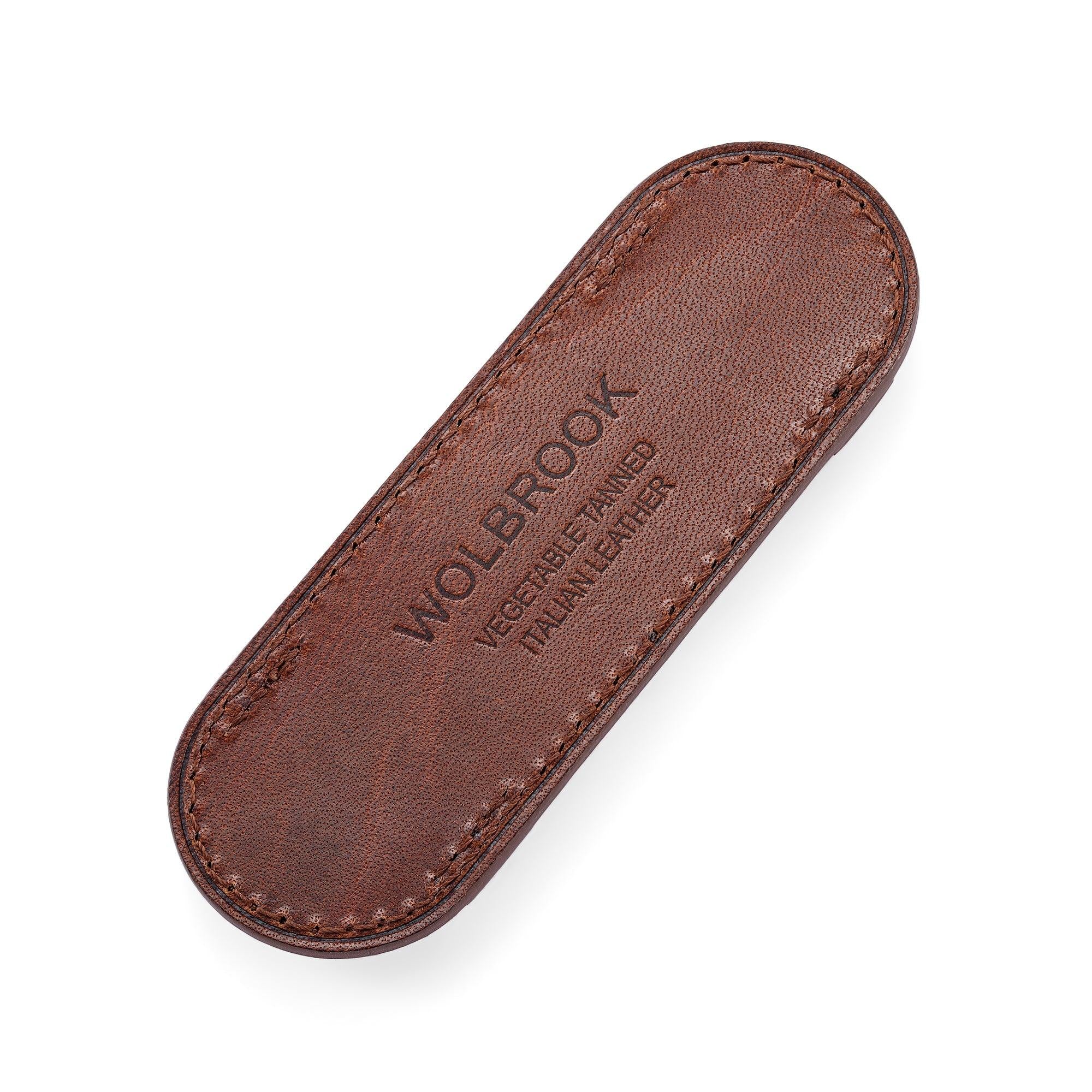 Brown Leather Pilot Plate for Bund Strap