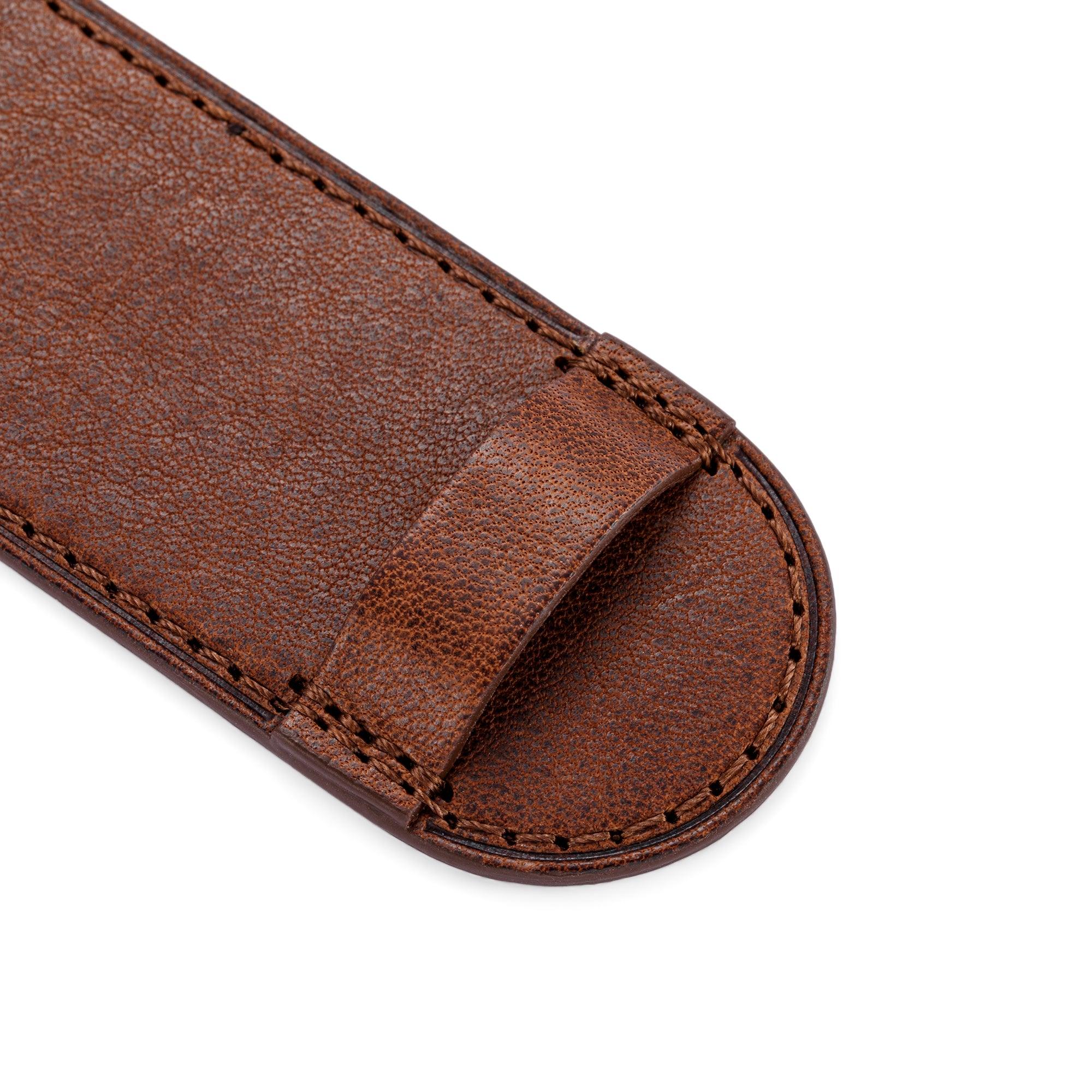 Brown Leather Pilot Plate for Bund Strap - Wolbrook Watches