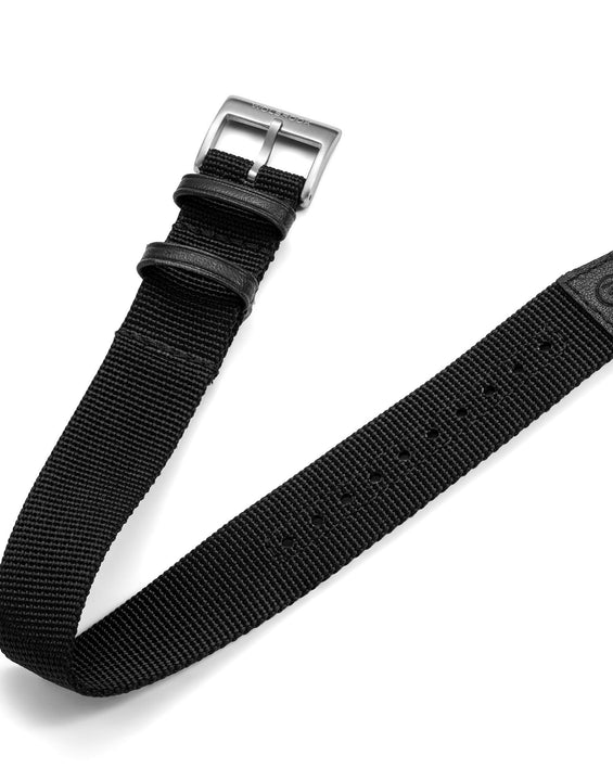 One-Piece Black Nylon Strap & Steel Buckle