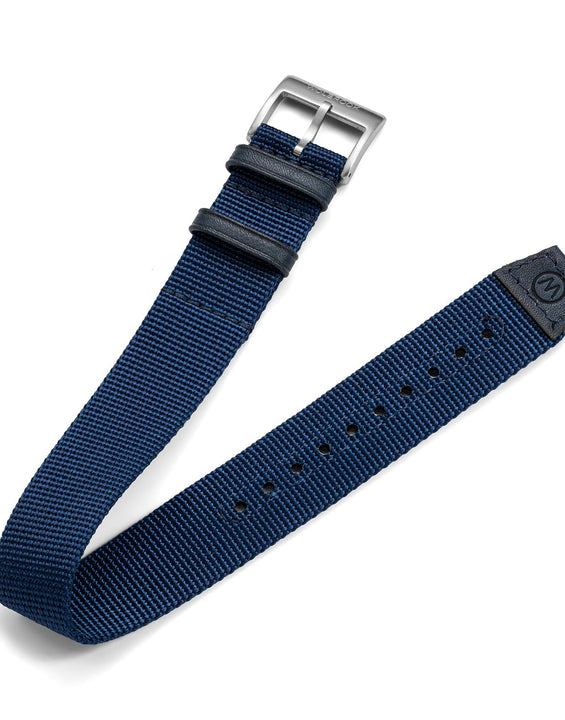 One-Piece Blue Nylon Strap & Steel Buckle