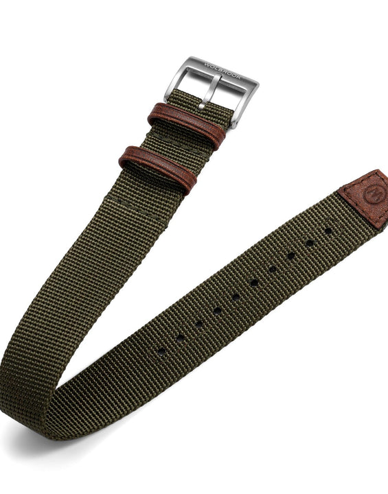 One-Piece Green Nylon Strap & Steel Buckle