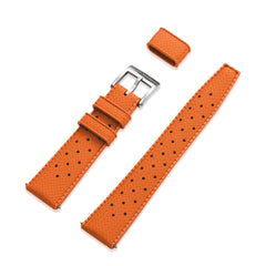 Orange Tropic Rubber Strap & Steel Buckle - Wolbrook Watches