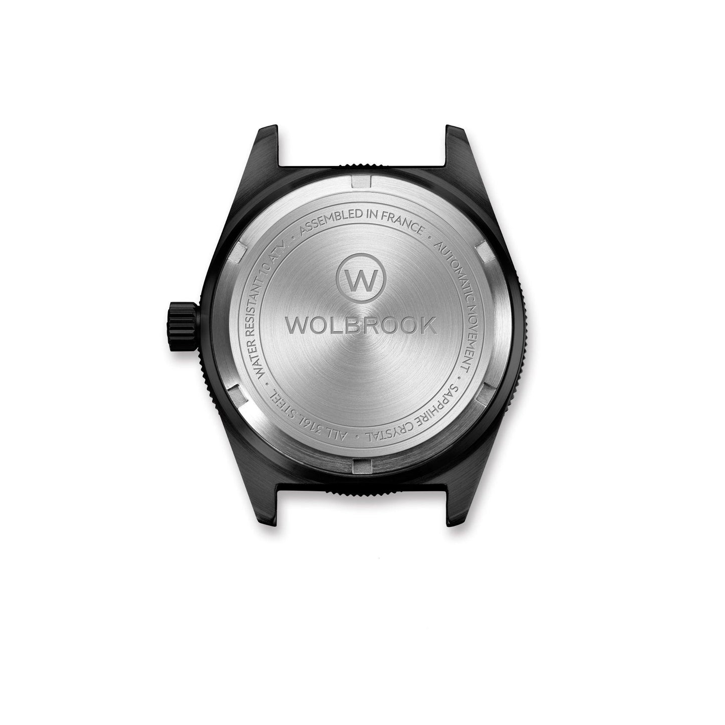 Skindiver WT Automatic-watch screw-down case-back Black PVD