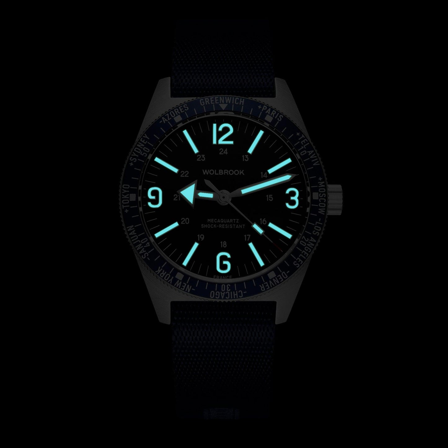 Skindiver WT Mecaquartz Bracelet Watch - Black PVD - Wolbrook Watches