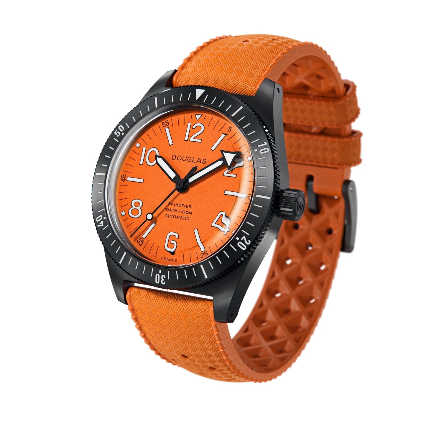 Skindiver Professional Tool-Watch - All Orange & Black PVD - Wolbrook Watches