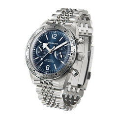 Skindiver WT Chrono-Mecaquartz Blue Bracelet Chronograph - Wolbrook Watches