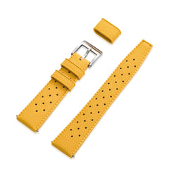 Yellow Tropic Rubber Strap & Steel Buckle - Wolbrook Watches