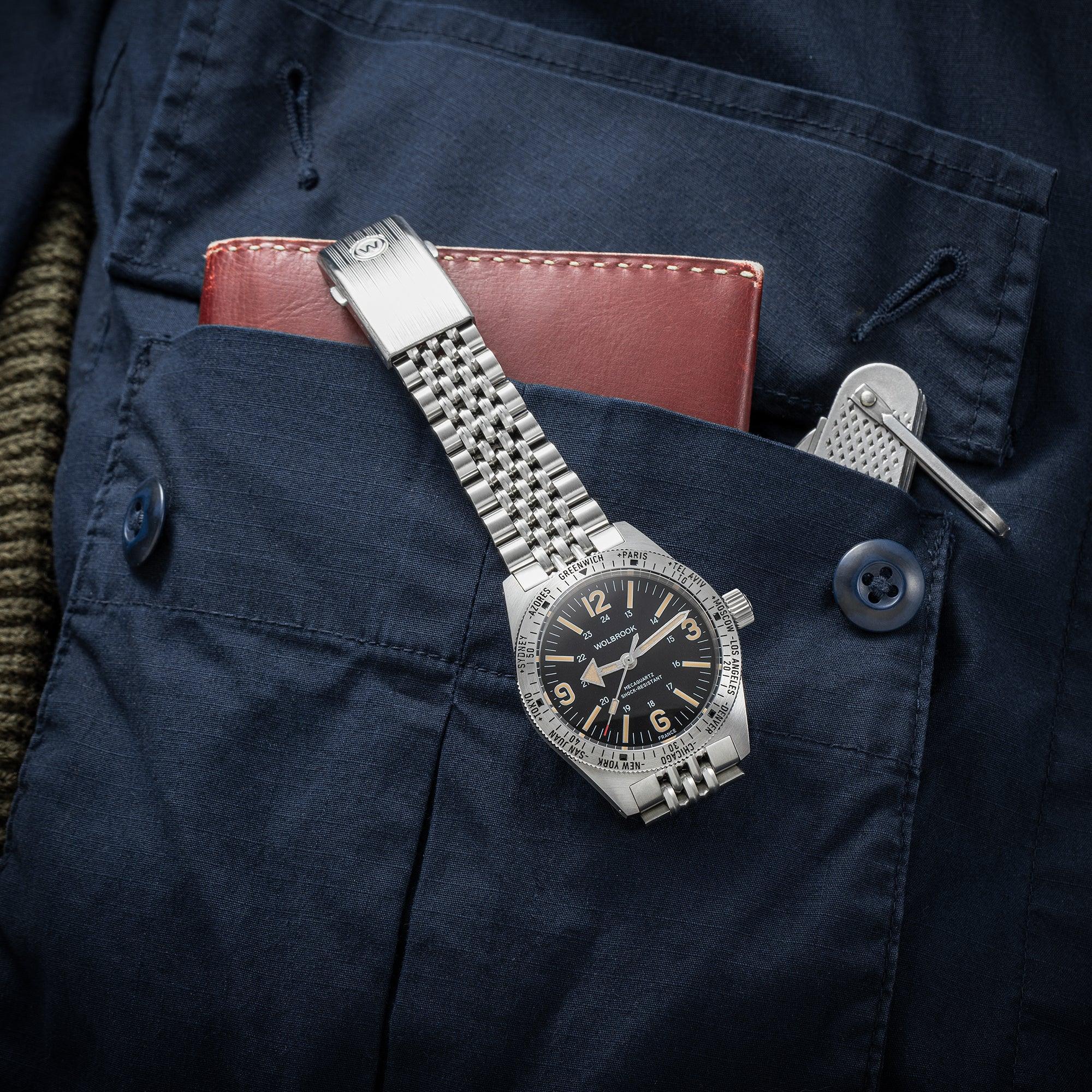 Skindiver WT Mecaquartz Bracelet Watch - Vintage & Steel