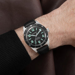 Skindiver Automatic Watch - Green Lum & Black Dial - Wolbrook Watches