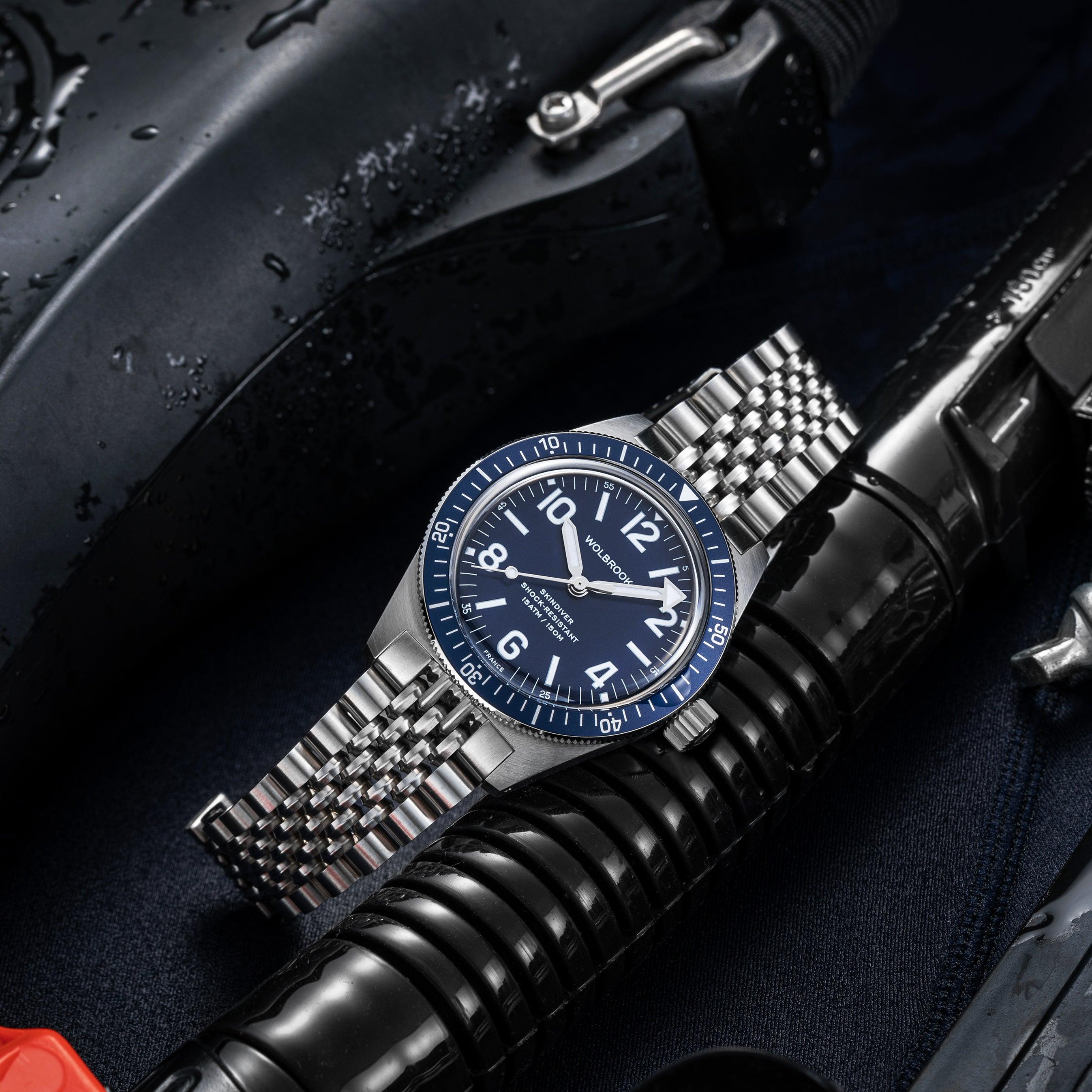 Skindiver Automatic Bracelet Watch - Blue