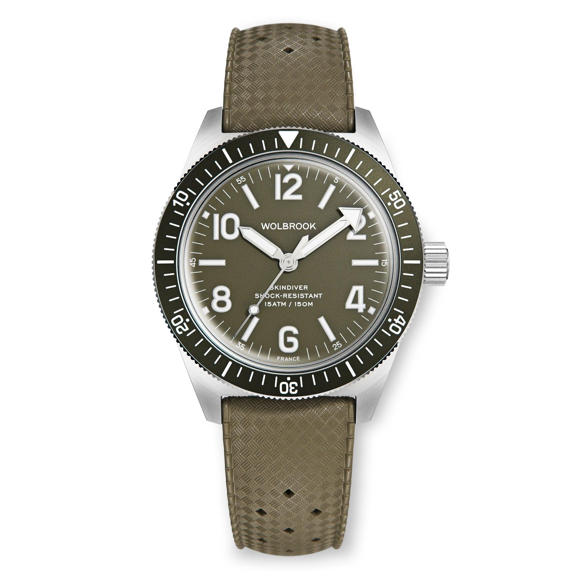 Skindiver Automatic Watch - French Military Green