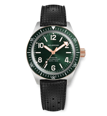 Skindiver Automatic Watch – Two-Tone Green