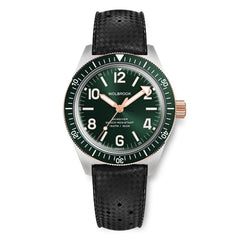 Skindiver Automatic Watch – Two-Tone Green - Wolbrook Watches