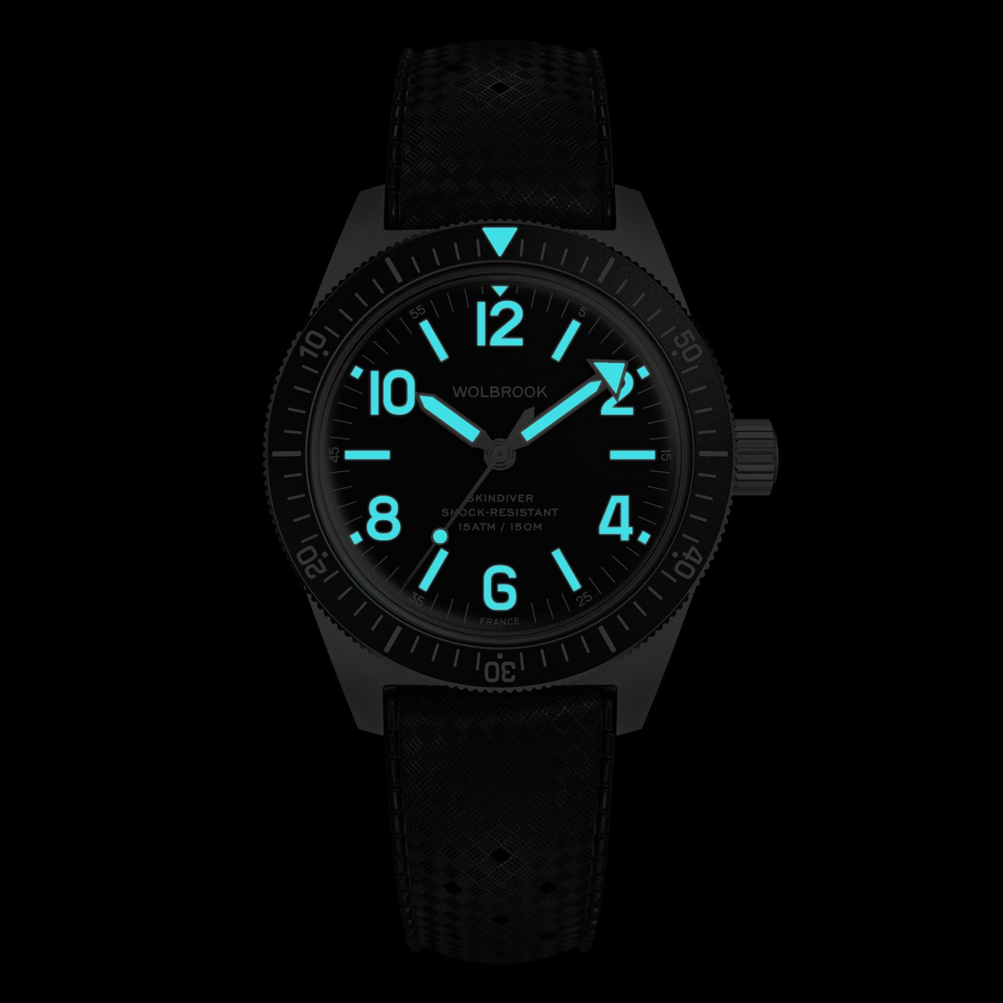 Skindiver Automatic Watch - Black Dial - Wolbrook Watches
