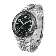 Skindiver Automatic Bracelet Watch - Green Lum & Black Dial