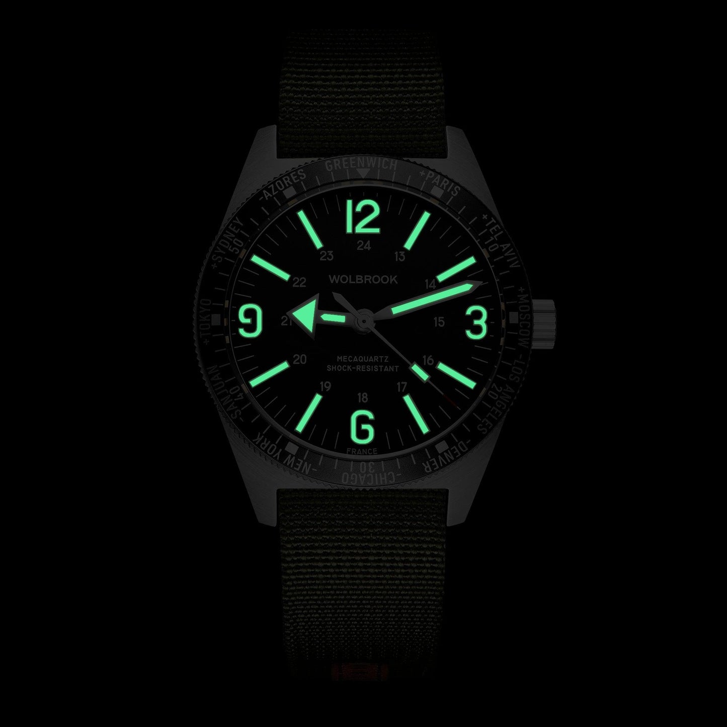 Skindiver WT Mecaquartz Watch – Green Lum - 20