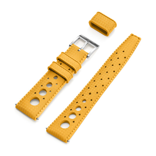 Yellow "Rally" Tropic Rubber Strap