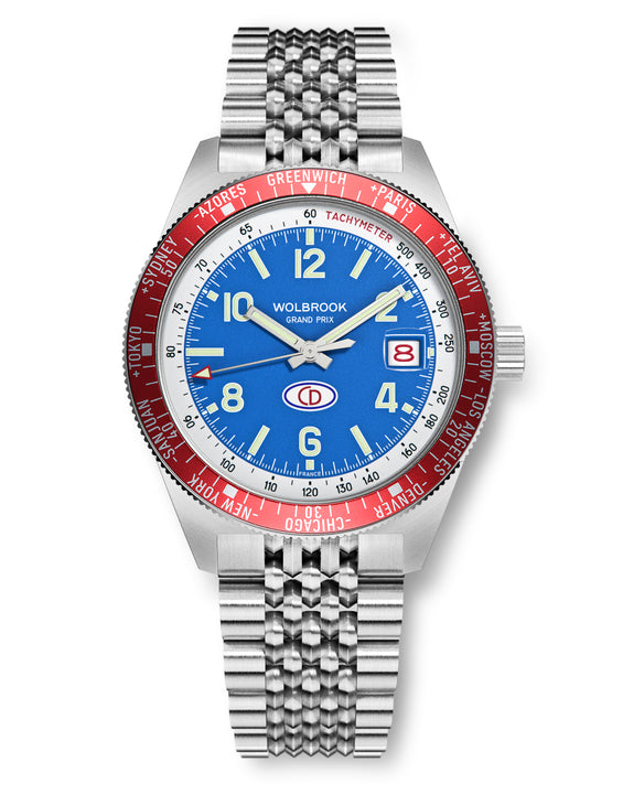 Grand Prix WT Automatic Racing Watch - Red Bezel - Charles Deutsch CD Dyna 1962 Limited Edition