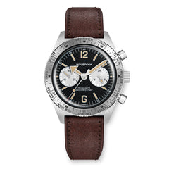 Skindiver WT Chrono-Mecaquartz Vintage Black Reverse Panda Chronograph