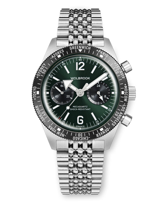 Chronographe Skindiver WT Chrono-Mecaquartz vert