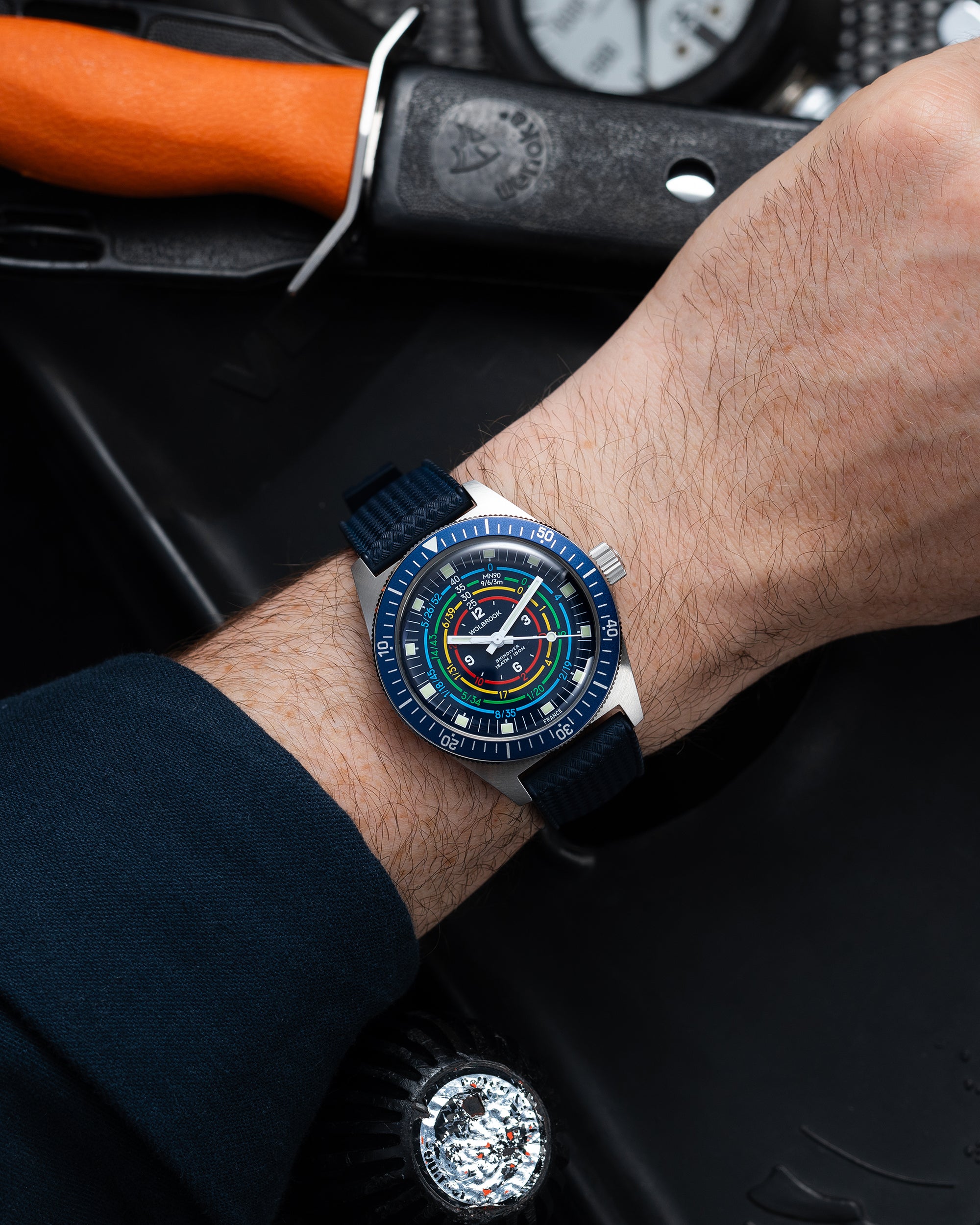 Skindiver Decompression Automatic Watch - MN90 - Blue