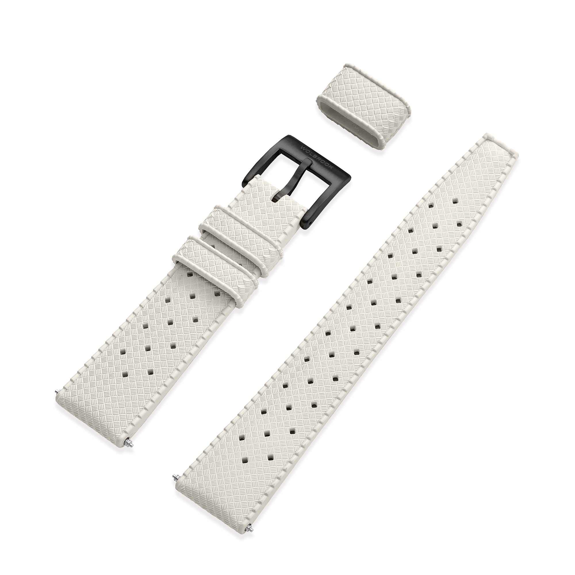 White Tropic Rubber Strap