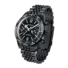 Skindiver WT Chrono-Mecaquartz Green Lum Black PVD Chronograph