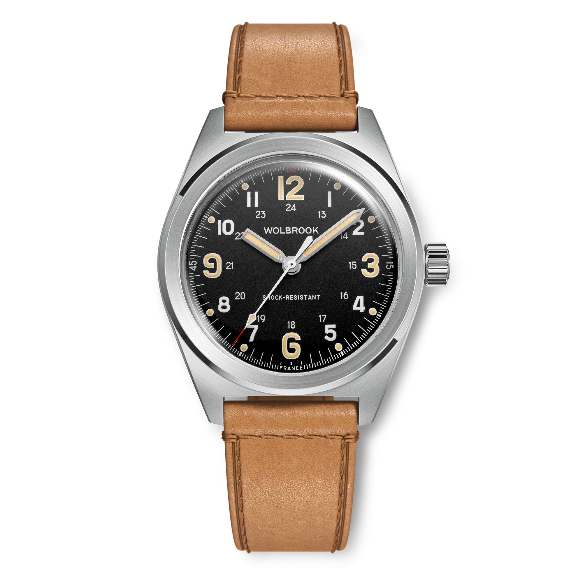 Outrider Automatic Watch – Black Vintage, No Date