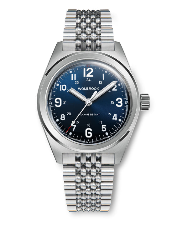 Outrider Automatic Watch – Blue, No Date