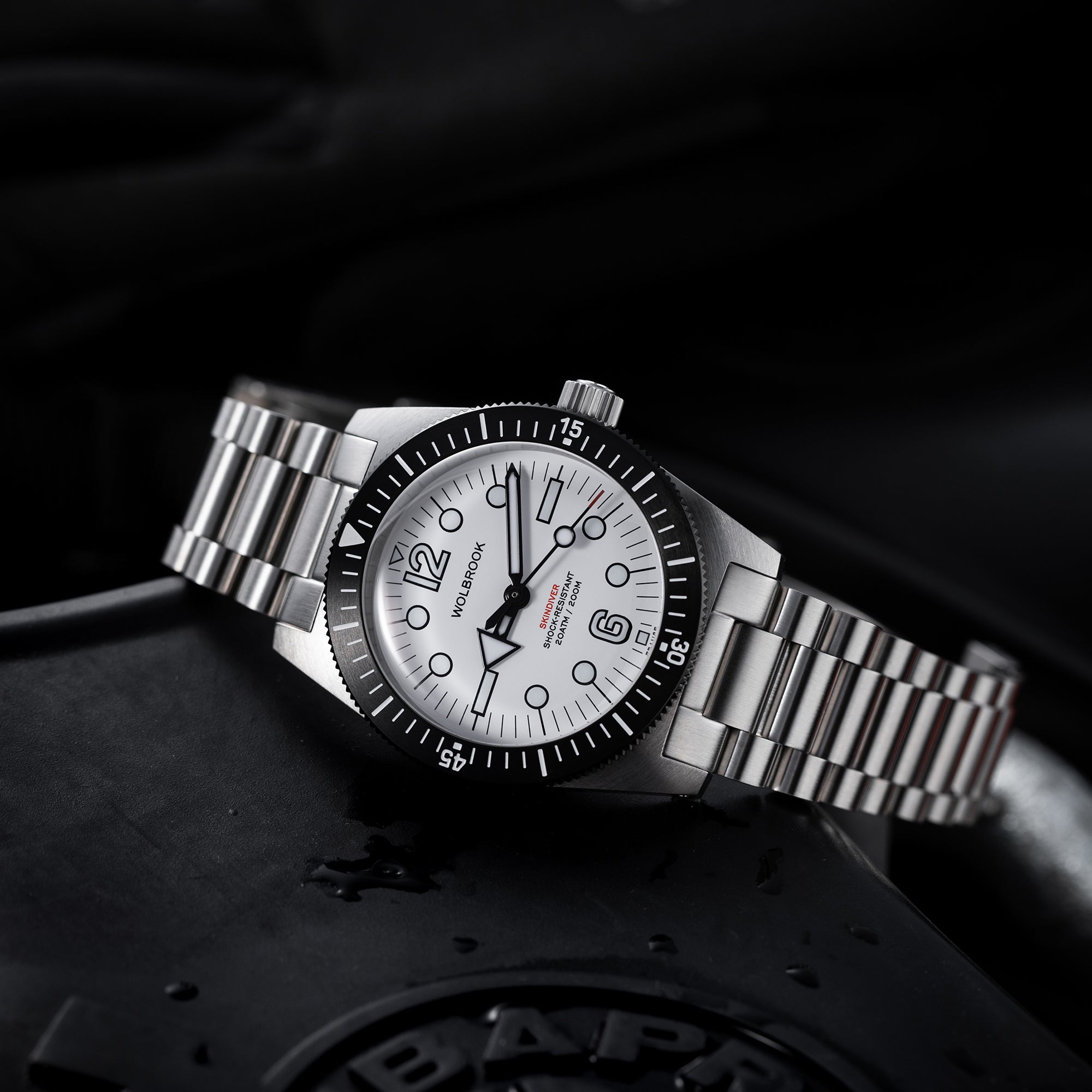 Skindiver Automatic 38 mm Jumbo Dive Watch - Arctic