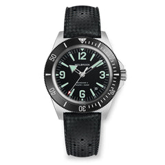 Skindiver II Automatic Dive Watch - Green Lum & Black Dial - Wolbrook Watches