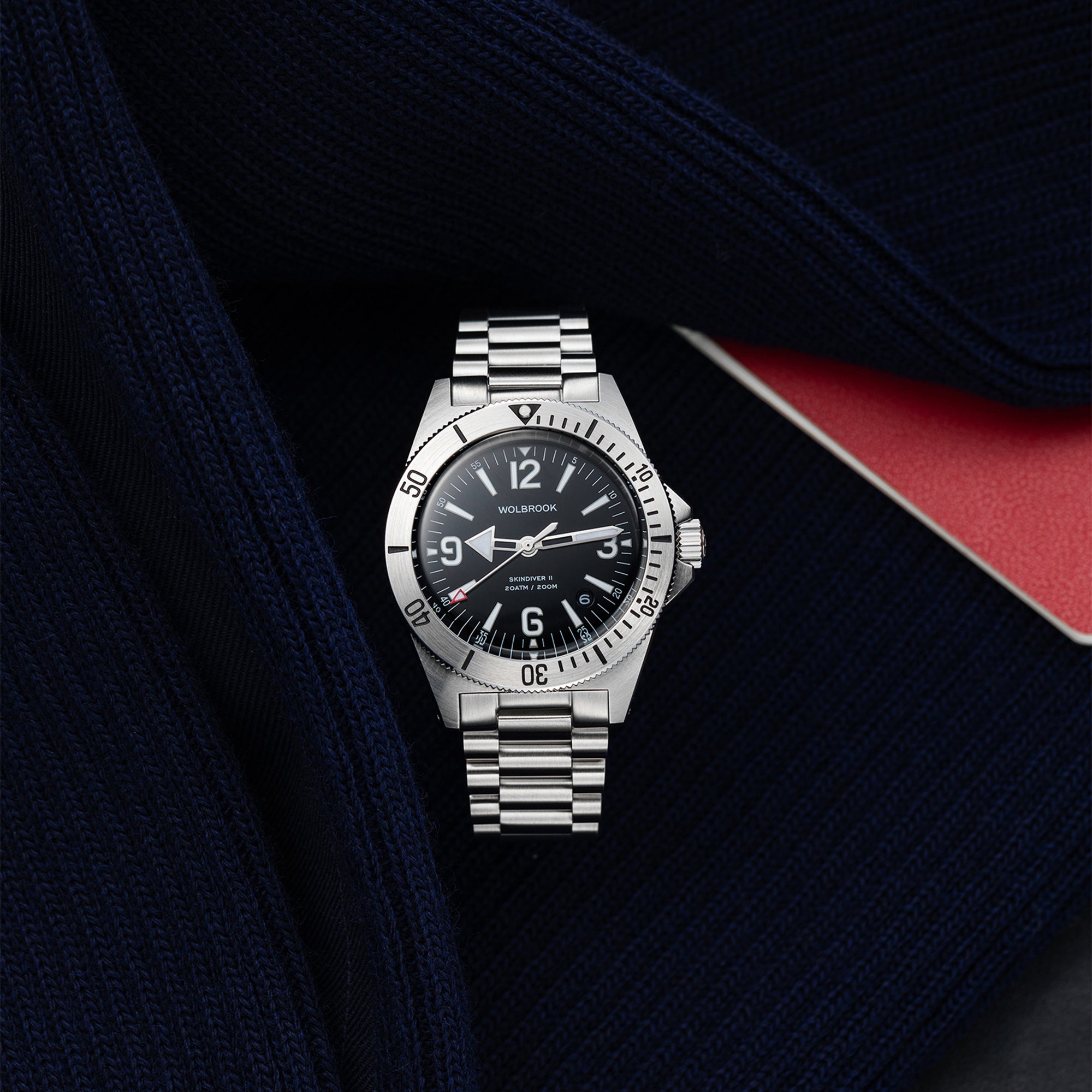 Skindiver II Automatic Dive Watch - White Lum & Black Dial