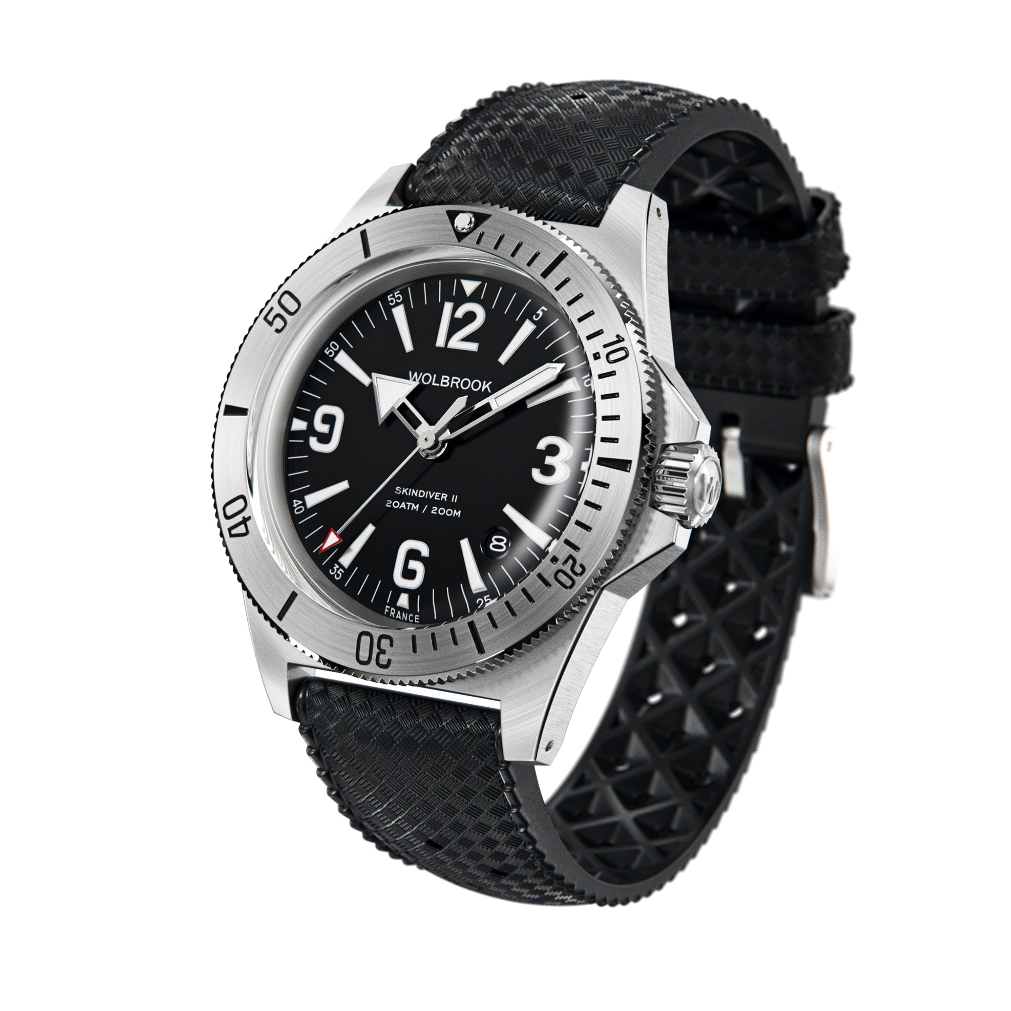 Skindiver II Automatic Dive Watch - White Lum & Black Dial