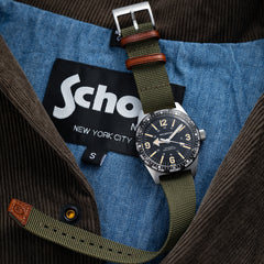 Skindiver WT Mecaquartz Watch - Vintage & Black PVD Bezel