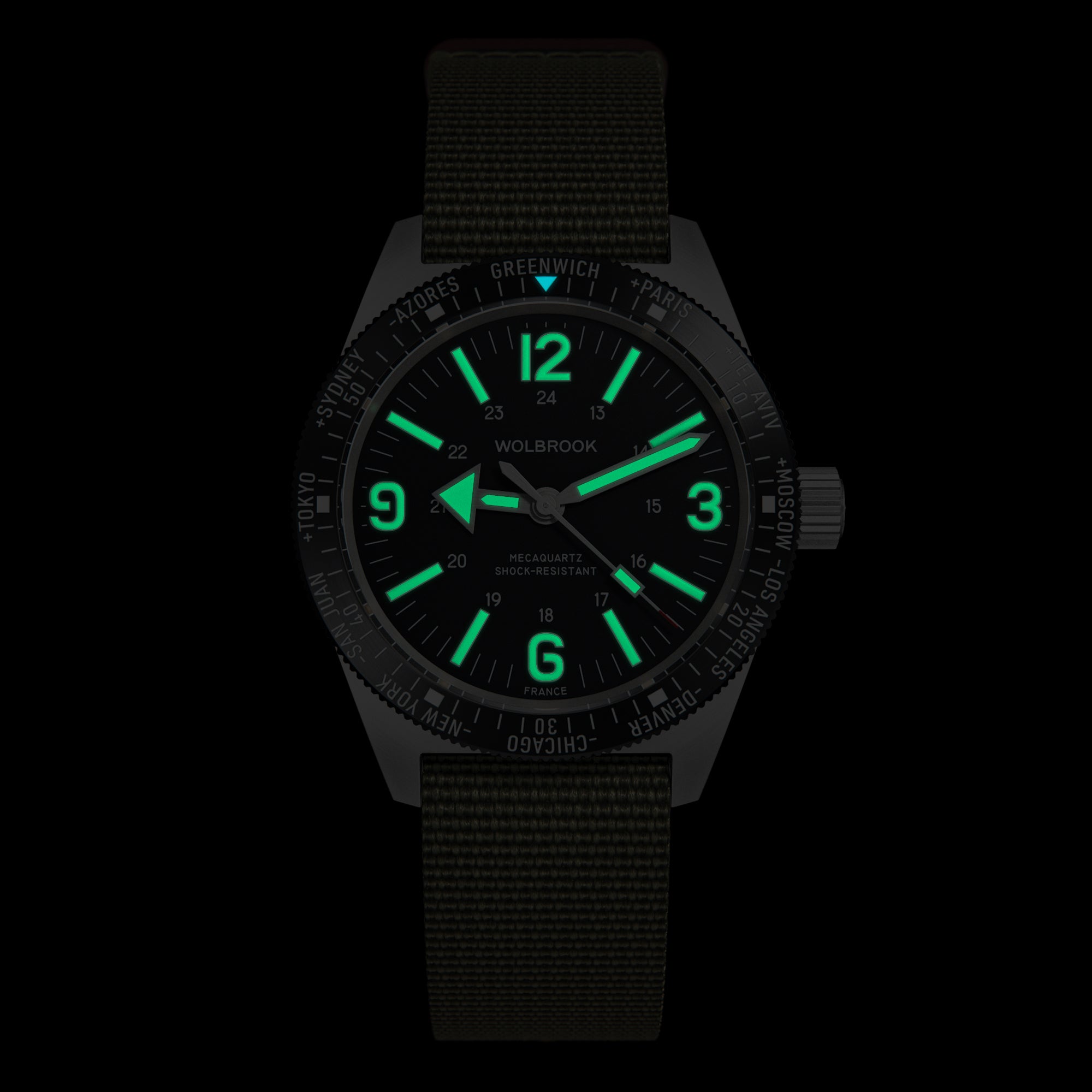 Skindiver WT Mecaquartz Watch - Vintage & Black PVD Bezel