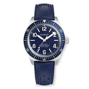 Skindiver Automatic Watch - Blue - Wolbrook Watches