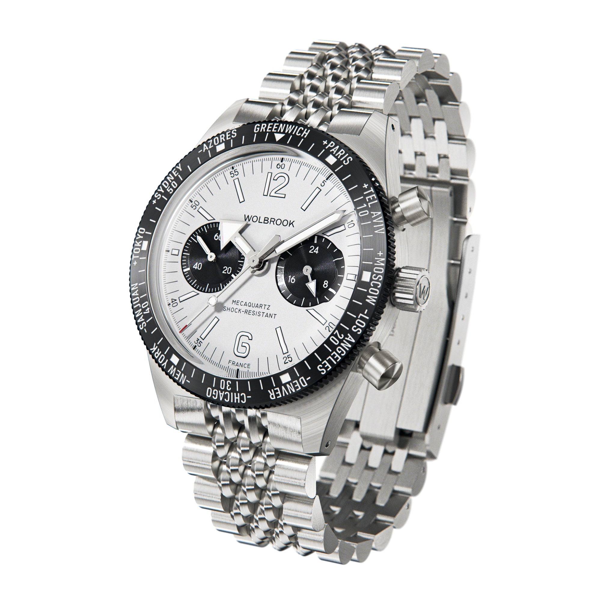 Skindiver WT Chrono-Mecaquartz Panda Chronograph