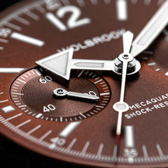 Skindiver WT Chrono-Mecaquartz Brown Chronograph - Wolbrook Watches