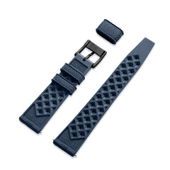 Dark Blue Tropic Rubber Strap