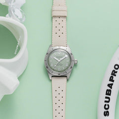 Skindiver Automatic Watch – Celadon Green - Wolbrook Watches