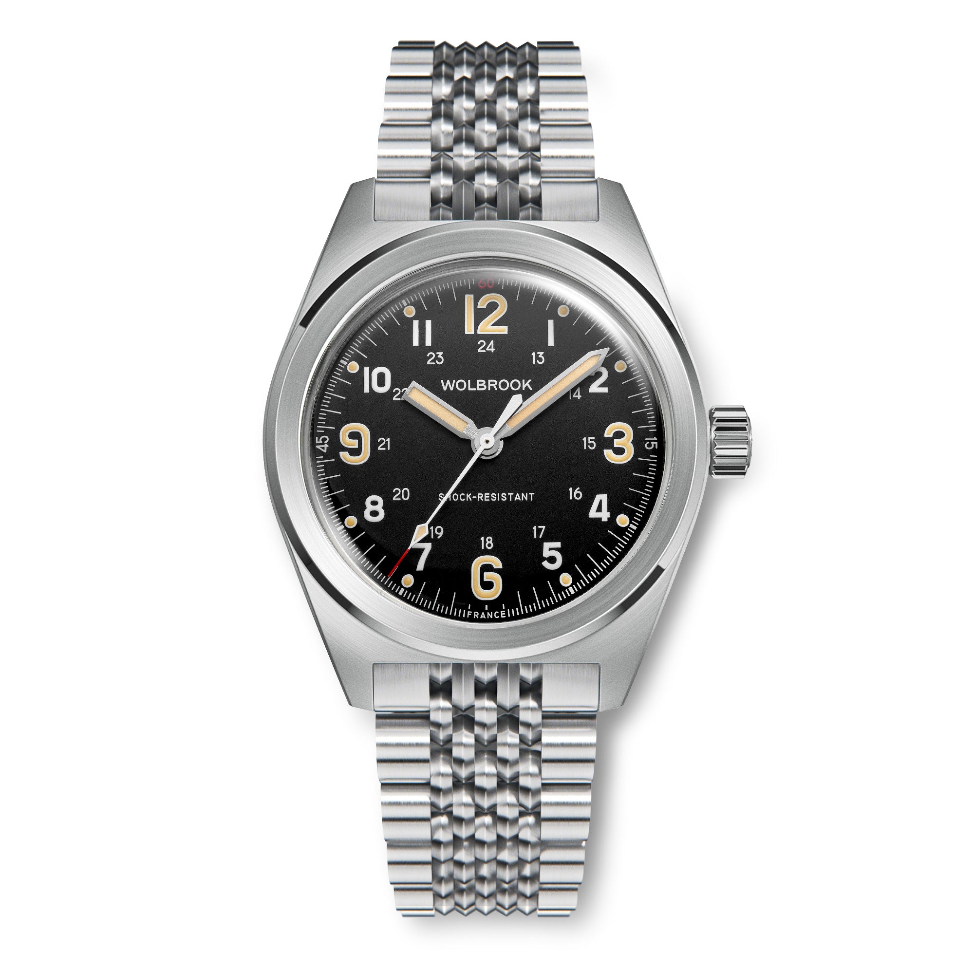 Outrider Automatic Watch – Black Vintage, No Date